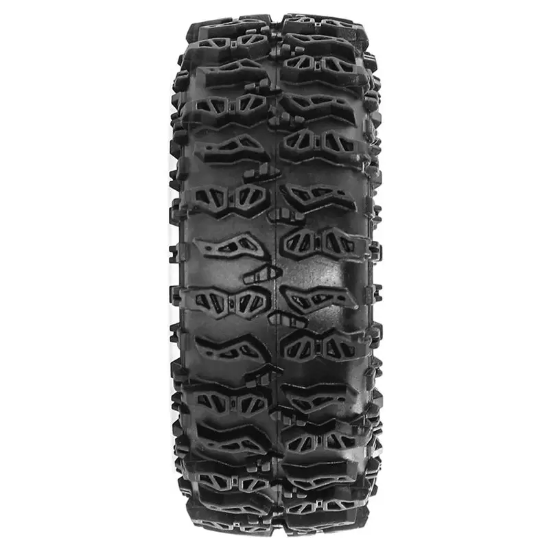 ABUM-4Pcs 63Mm 1.0 Inch Metal Beadlock Wheel Tire Set For 1/18 1/24 RC Crawler Car TRX4M SCX24 AX24 FCX24 Upgrade Part