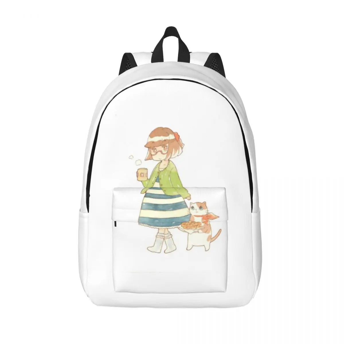 

Cartoon trendy casual backpack, student large capacity backpack, fashionable student backpack, cloth bag, travel backpack