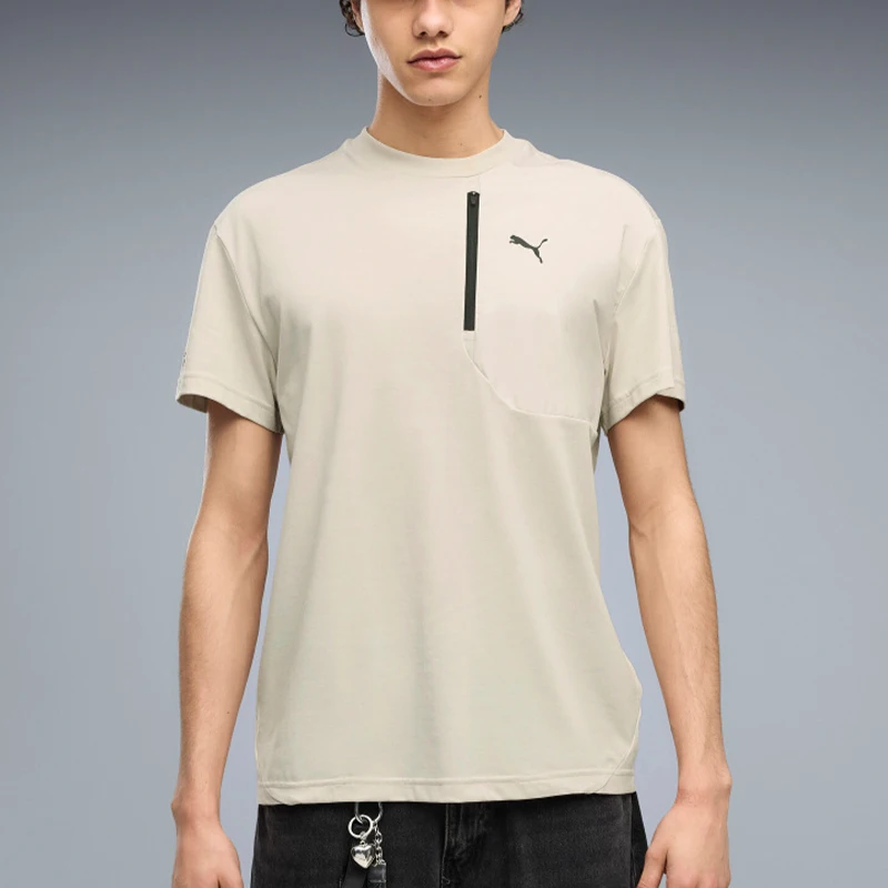 Puma genuine men's moisture absorbing sports comfortable breathable round neck short sleeved T-shirt 696099-82