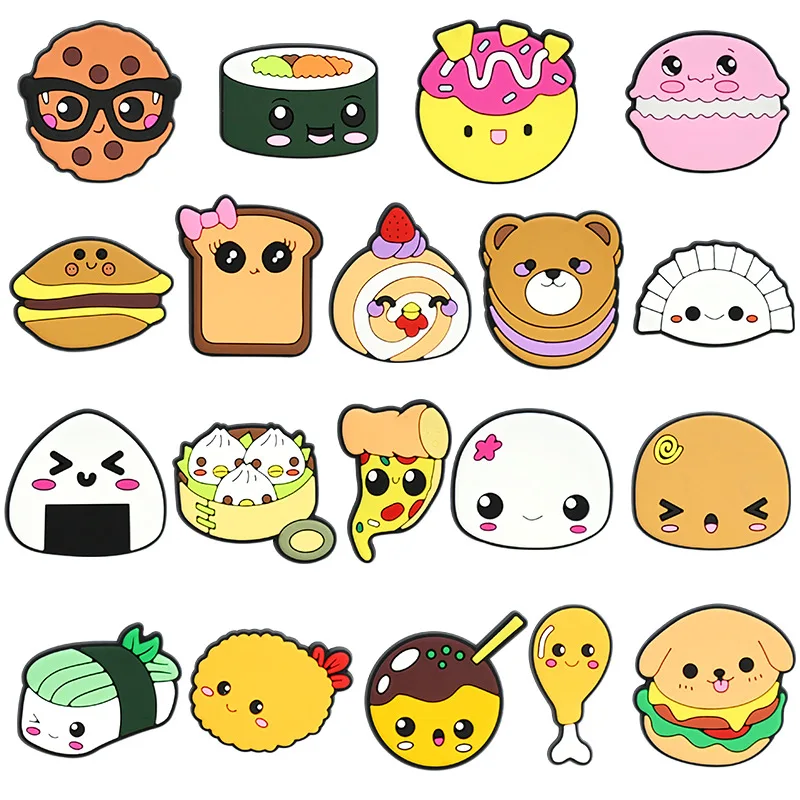 

Картон еды Harmberg ПВХ обувь Подвески Тапочки Комбинация пряжек Подходит для браслетов аксессуары декоративные ленты подарок унисекс вечерние