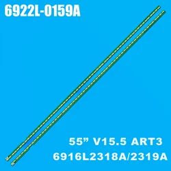 2 uds retroiluminación LED para 55UH605V 55UH620V 55UH617V 55UH6150 55UF6430 55UH615V 55UF680v 55UH6257 55UF7767 55UH625V 6922L-0159A