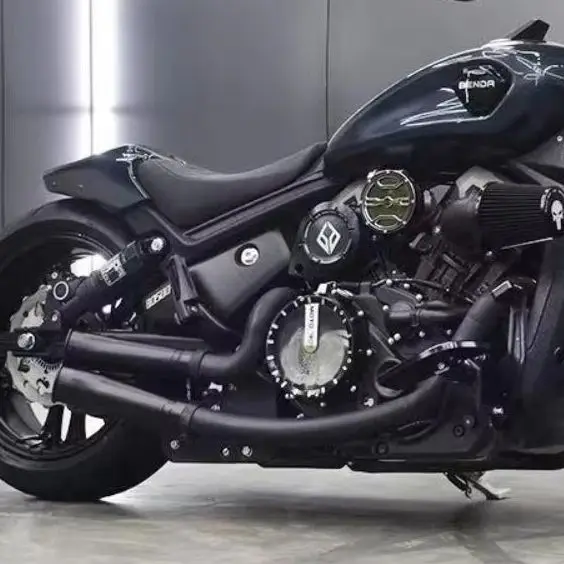 

For Benda Black Flag 500 Handmade Full Exhaust Pipe Dual Side Muffler Stainless Steel Deep Sound Modified Parts