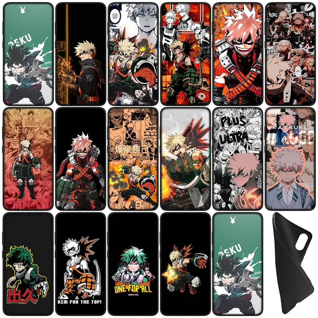 Bakugou Katsuki My Hero Academia Midoriya Izuku Phone Case for Xiaomi Redmi Note 13 13C A3 A3X Mi POCO F6 F5 X6 Pro + 5G 4G