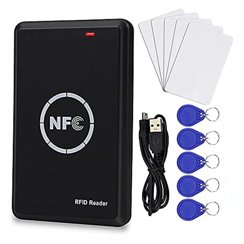 

Smart Access Control Card Copier Black RFID Reader Writer 125Khz Card Duplicator NFC Tag