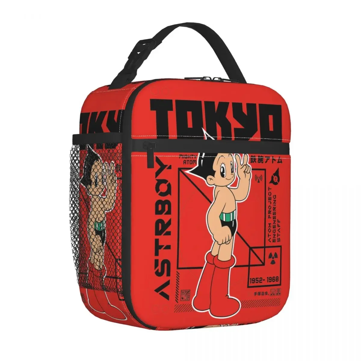 Astroboy Astro Boy Anime Insulated Lunch Bag Thermal Bag Meal Container Leakproof Lunch Box Tote Bento Pouch School Outdoor