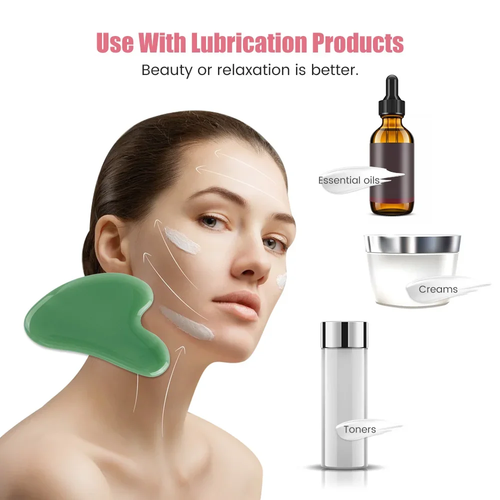 Guasha-masajeador de Spa para cara, tabla raspadora Gua Sha para levantar la cara y el cuello, eliminador de arrugas, raspador de masaje Facial, herramientas de belleza para el cuidado de la piel