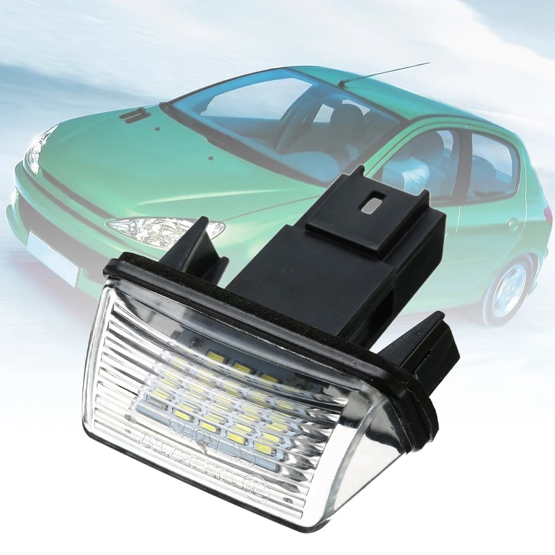 12V 6500K 18LED License Bright White Lamp License Plate Light Main in Car Light