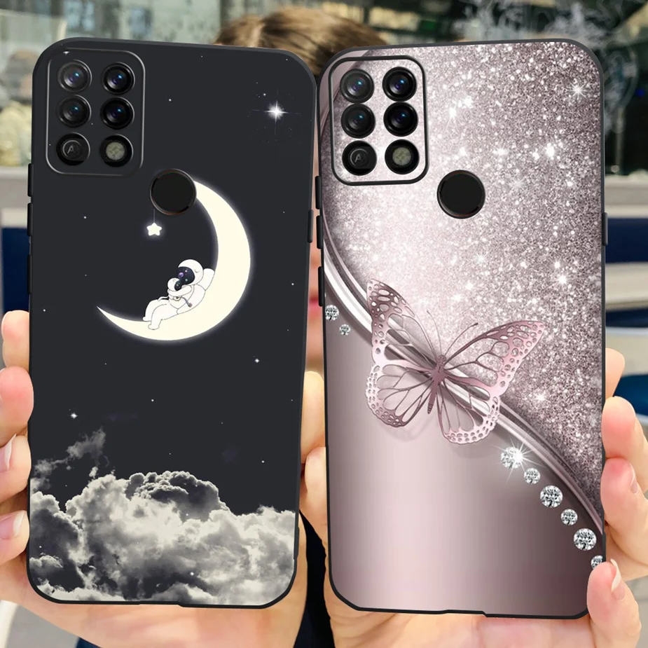For Tecno Pova Case LD7 LD7j Colorful Painted Cover Matte Phone Case For Tecno Pova Soft Silicone Fundas 6.8\'\' Back Cover Bumper