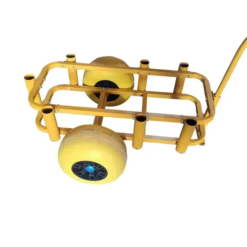 

Продаются как горячие пирожки, большие прочные колеса для песка, уличная тележка с колесиками, уличная алюминиевая тележка для рыбалки, пляжа, тележка