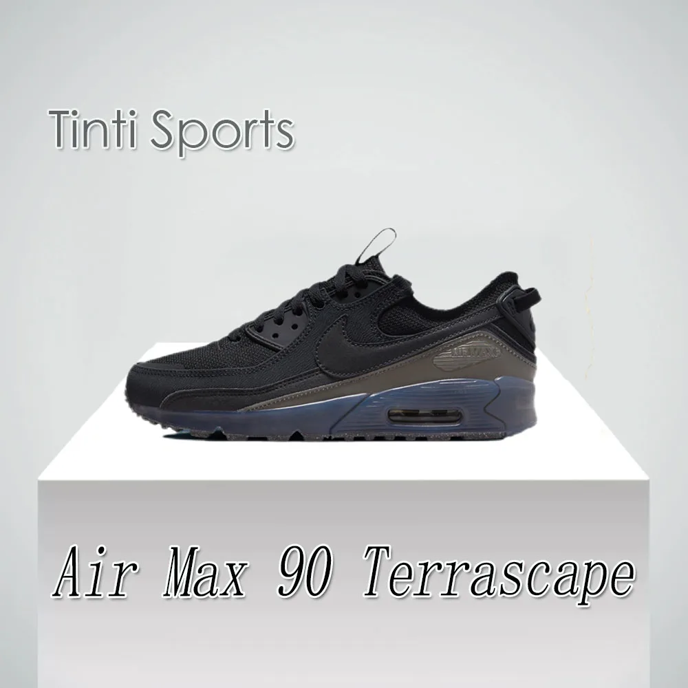 Nike-Baskets Air Max 90 Terras550Low pour hommes et femmes, chaussures de sport, légères, respirantes, confortables, décontractées, résistantes, noires, nouvelle collection