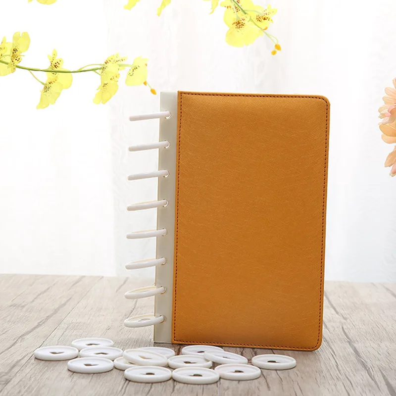 72PCS 35MM Weiß Bindung Schnalle Disc Pilz Loch Notebook