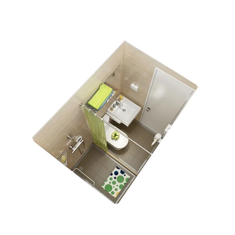 

RV cruise ship tent outdoor integrated bathroom integrated shower room integrated bathroom decoration and renovation