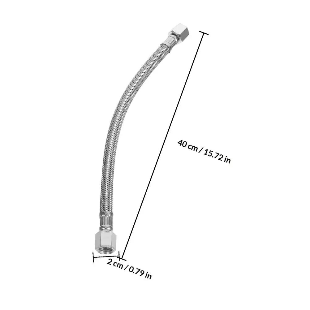 2pcs Air Compressor Hose Replacement with Aluminum Pump Head, Stainless Steel Flexible Tubing & One-Way Valve - view 4