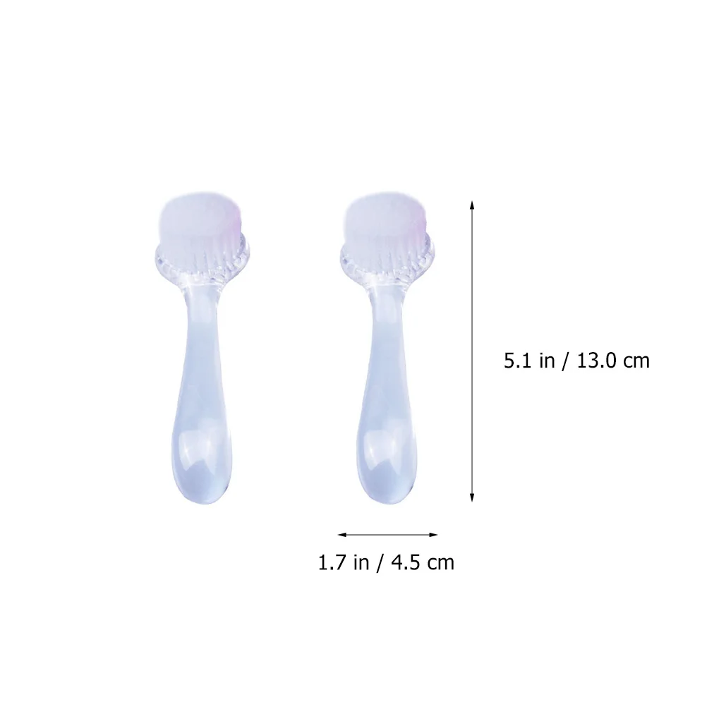 

8pcs Nail Brush Set Round Head Handle Grip For Fingernail Toe Cleaning Non-Slip Scrub Brushes Household Nail Art Tool