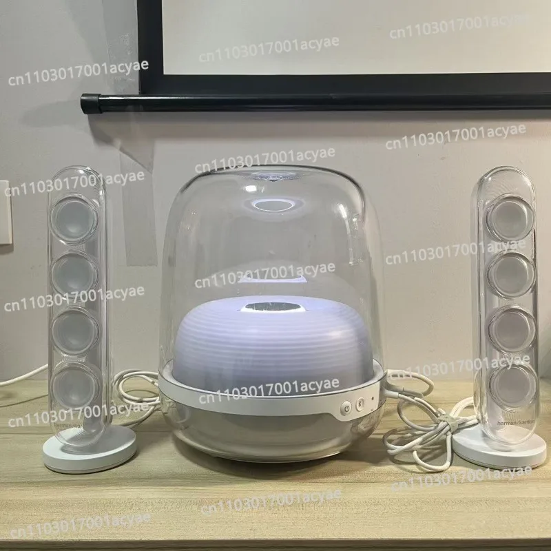 Home desktop wireless computer pair box ambient light stereo Bluetooth 5.4 4th generation subwoofer Bluetooth speaker