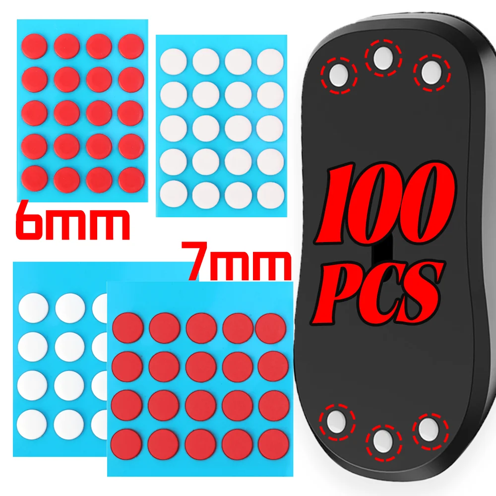 20-100 Stück Universelle Mausfüße 6/7mm Kleine Runde Punkte Maus-Gleiter DIY Maus-Gleitfüße ICE Control Speed Version für E-Sport