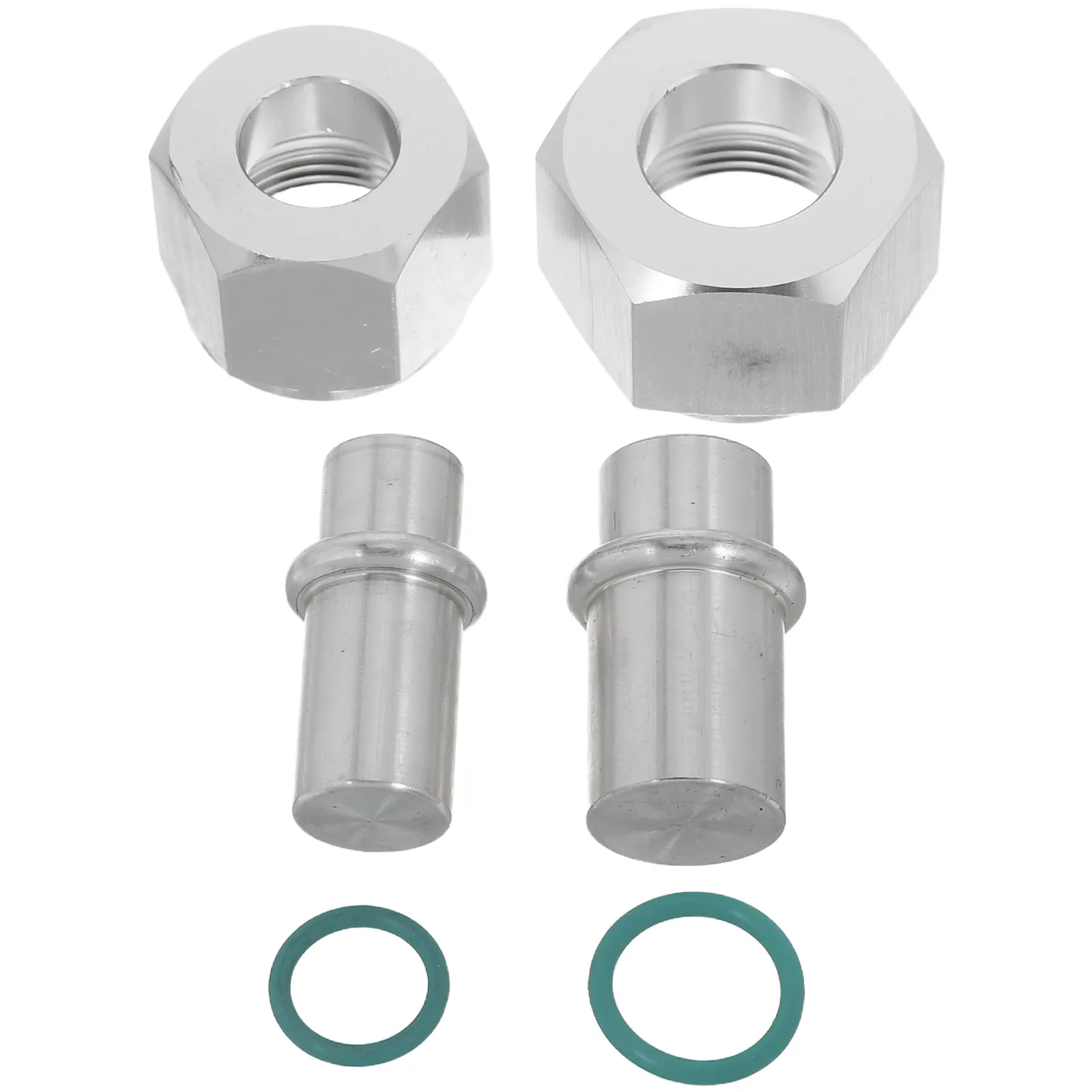 2Pcs Rear Ac Block Off Kit Aluminum Alloy Air Conditioning Line Seal Rear Replacement Parts Air Conditioner Valve Cap