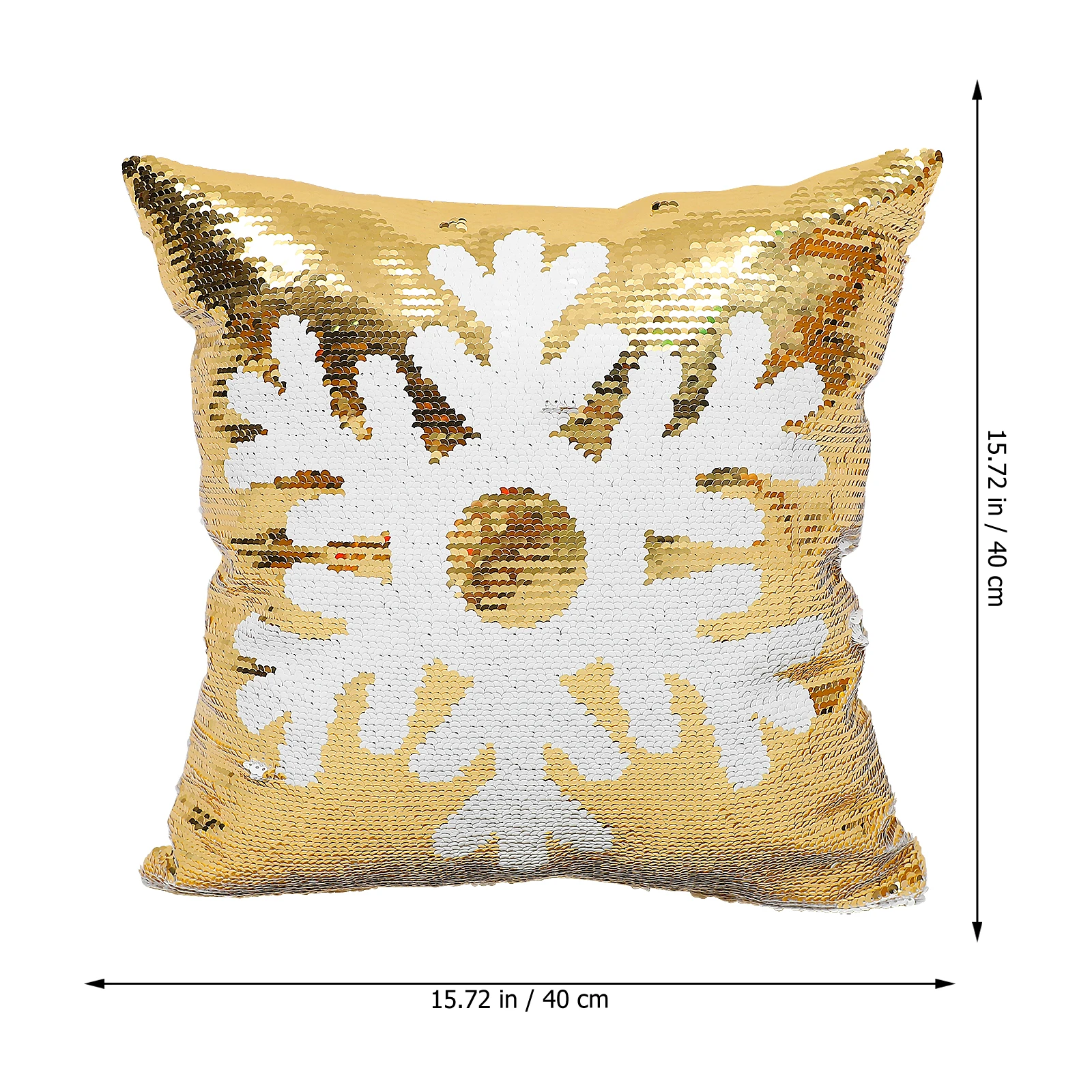 

2pcs Snowflake Throw Pillow Covers Christmas Sequined Glitter White Car Home Office Decorative Bed Sofa Shop