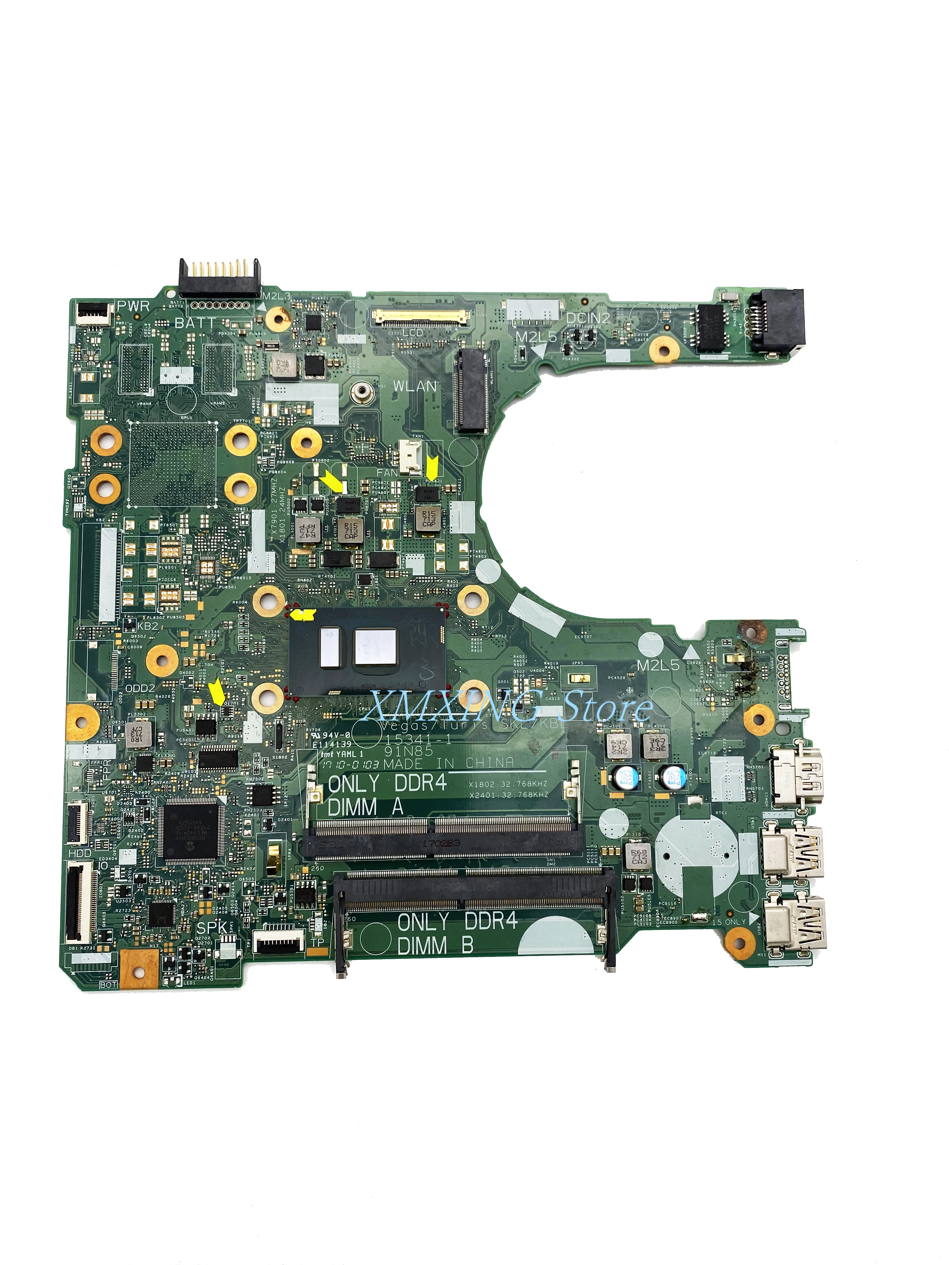 

FULCOL For DELL Latitude 3568 Laptop Motherboard SR2ZW CPU I3-7100U 15341-1 CN-01CM9N 01CM9N 0CM9N Tested 100% work