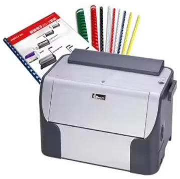 For WD-C20E Desktop A4 Plastic Comb Binding Machine 21-Hole Punching Manual Strip Comb Book Electric Equipment