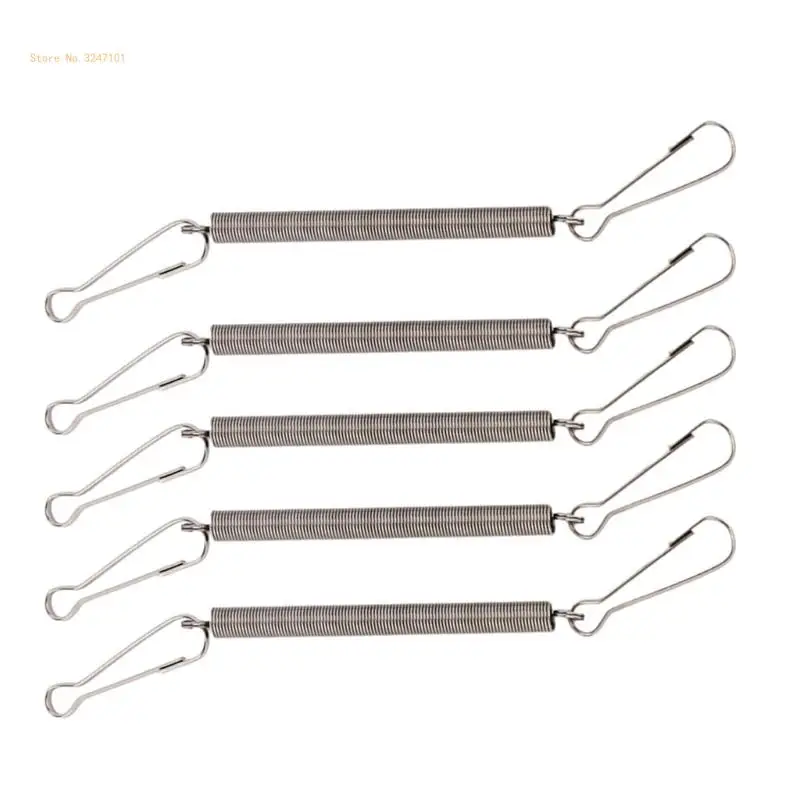 

Stainless Steel Spring Metal Springs with 2 Clips for Small Animals Wire Cages Dropship