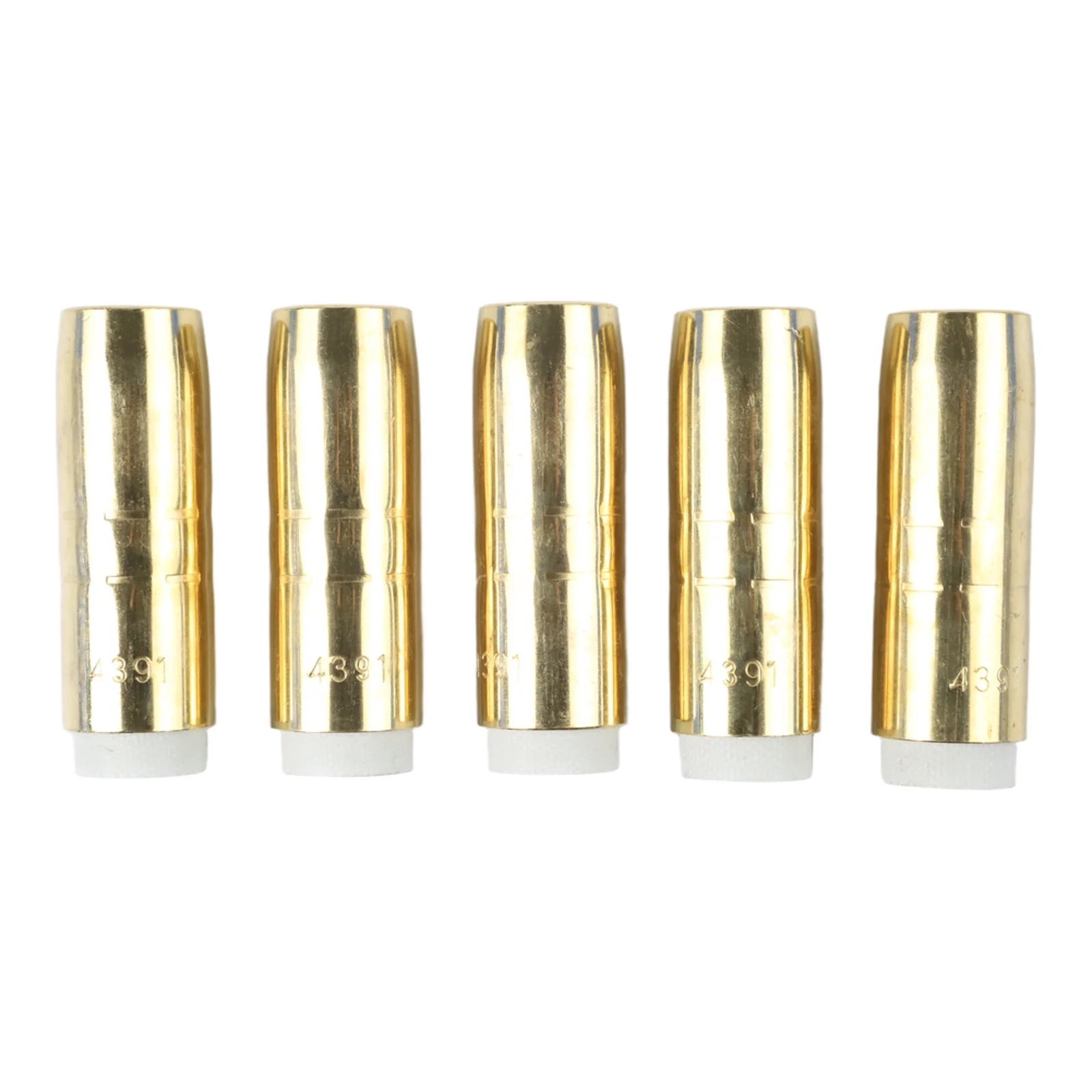 

5 Pack For MIG 4391 Welding Nozzles Compatible with For Bernard 200/300 Amp For MIG Welding Gas 5/8 Inch Diameter Copper Nozzles