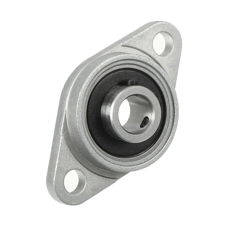 12Pcs Kfl08 Pillow Block Bearing 8Mm Bore Diameter Zinc Alloy Rhombic Flange Bearing For Cnc