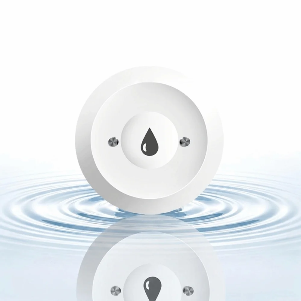 ZigBee Connectivity Water Leak Sensor Real-Time Alarm Low-Profile Design Water Leak Detector Smart Home Integration