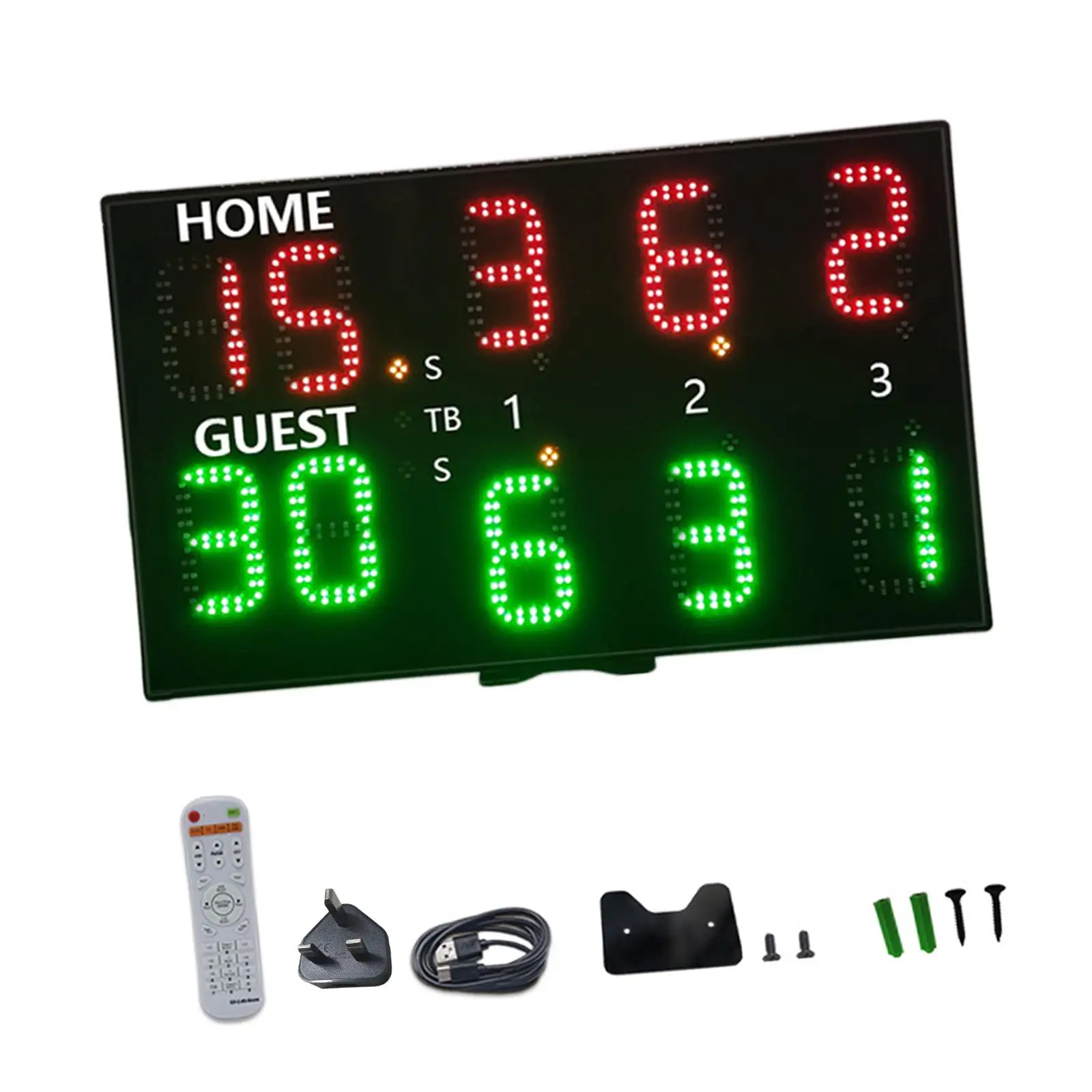 

Tabletop Electronic Scoreboard Digital Scoreboard LED Score Board for Indoor Outdoor Games Softball Tennis Table Tennis Boxing