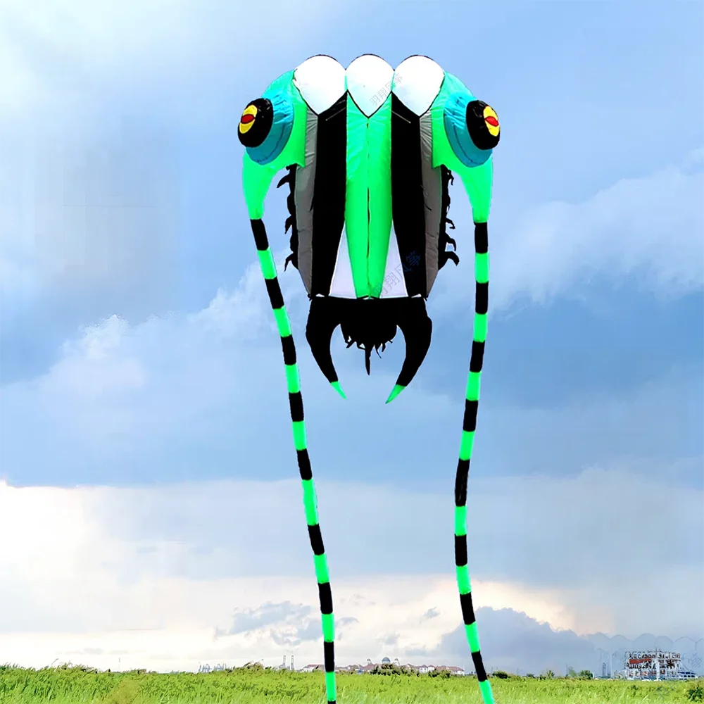 Outdoor Funny huge 16sqm soft Inflatable Trilobite Kite For Adults Nylon Show Kite