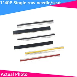 20/10/5/2PCS 1x40 2x40 Pin 2.54 mm Right Angle Single double Row Pin Header Male 90 degrees Needle Connector 2.54mm 1*40 2*40