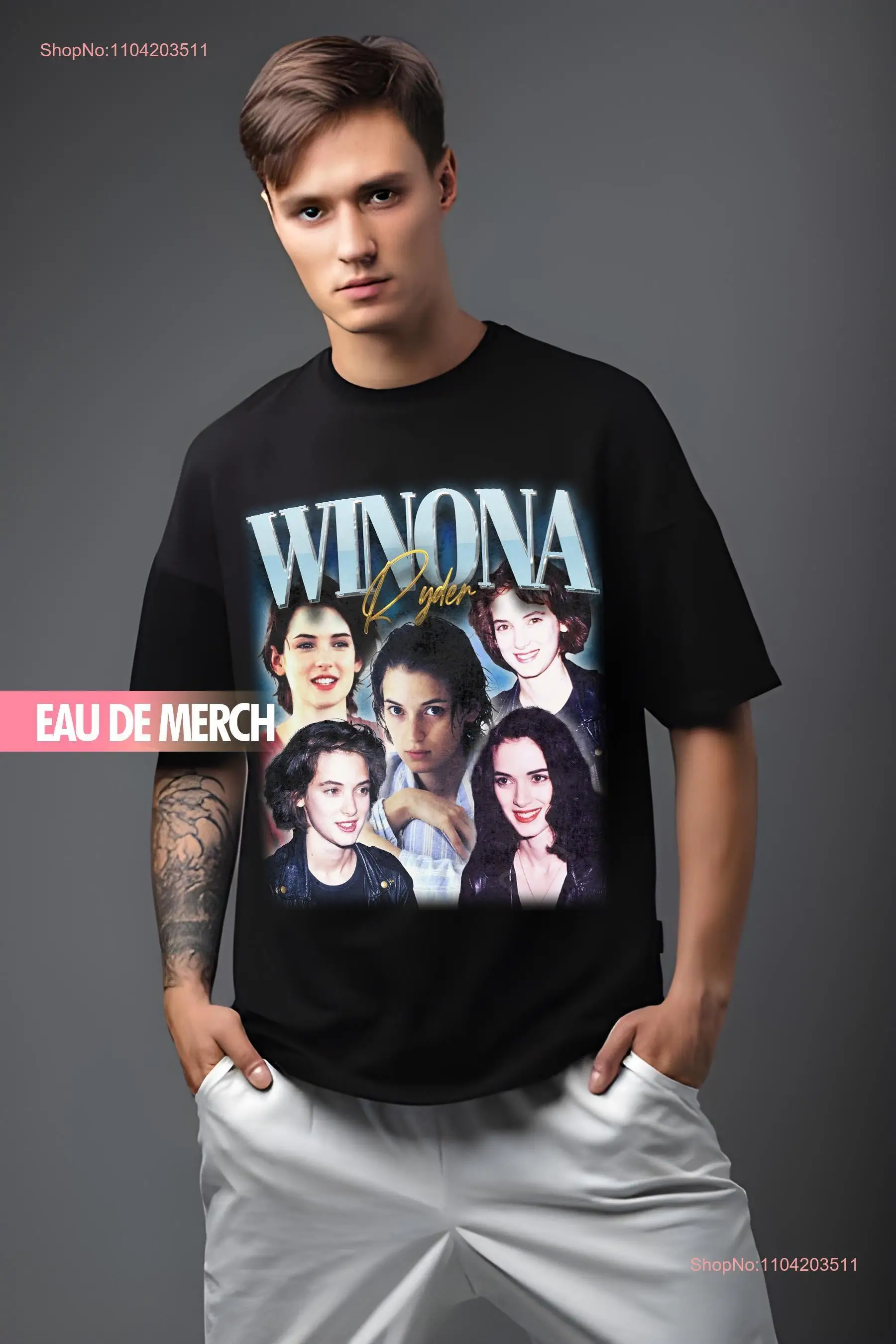 WINONA RYDER TEES T Shirt 90s Tribute Homage Fans Funny long or short sleeves