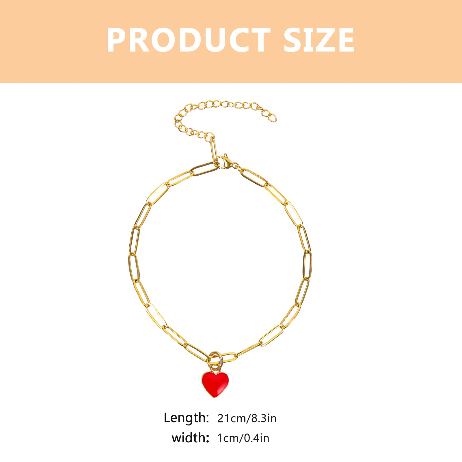 Love Anklet Beach Chain Lady Bracelets Decorative Gift Women for Girls Foot Summer