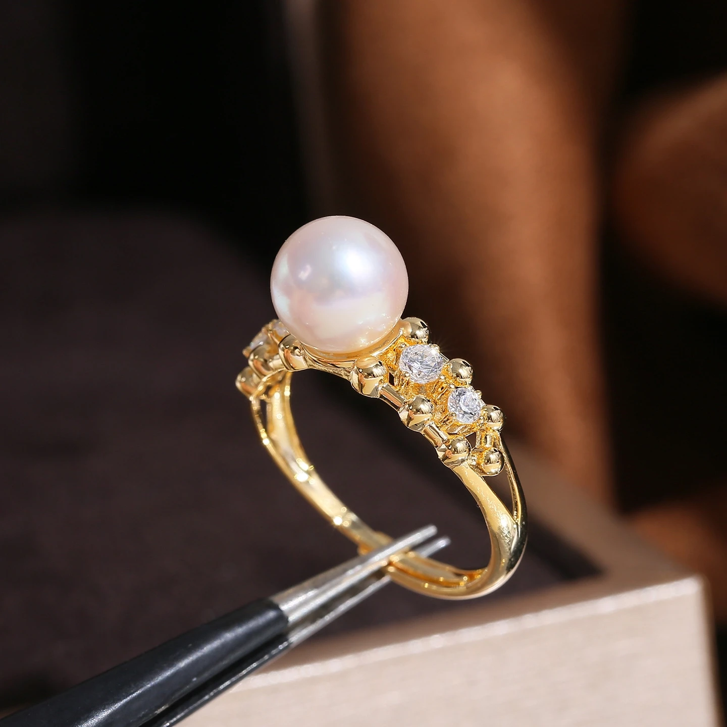 S925 Sterling Silver Adjustable Finger Ring Mountings Base Setting Findings Jewelry Mount Accessories for 8-11mm Pearls 3pcs/lot