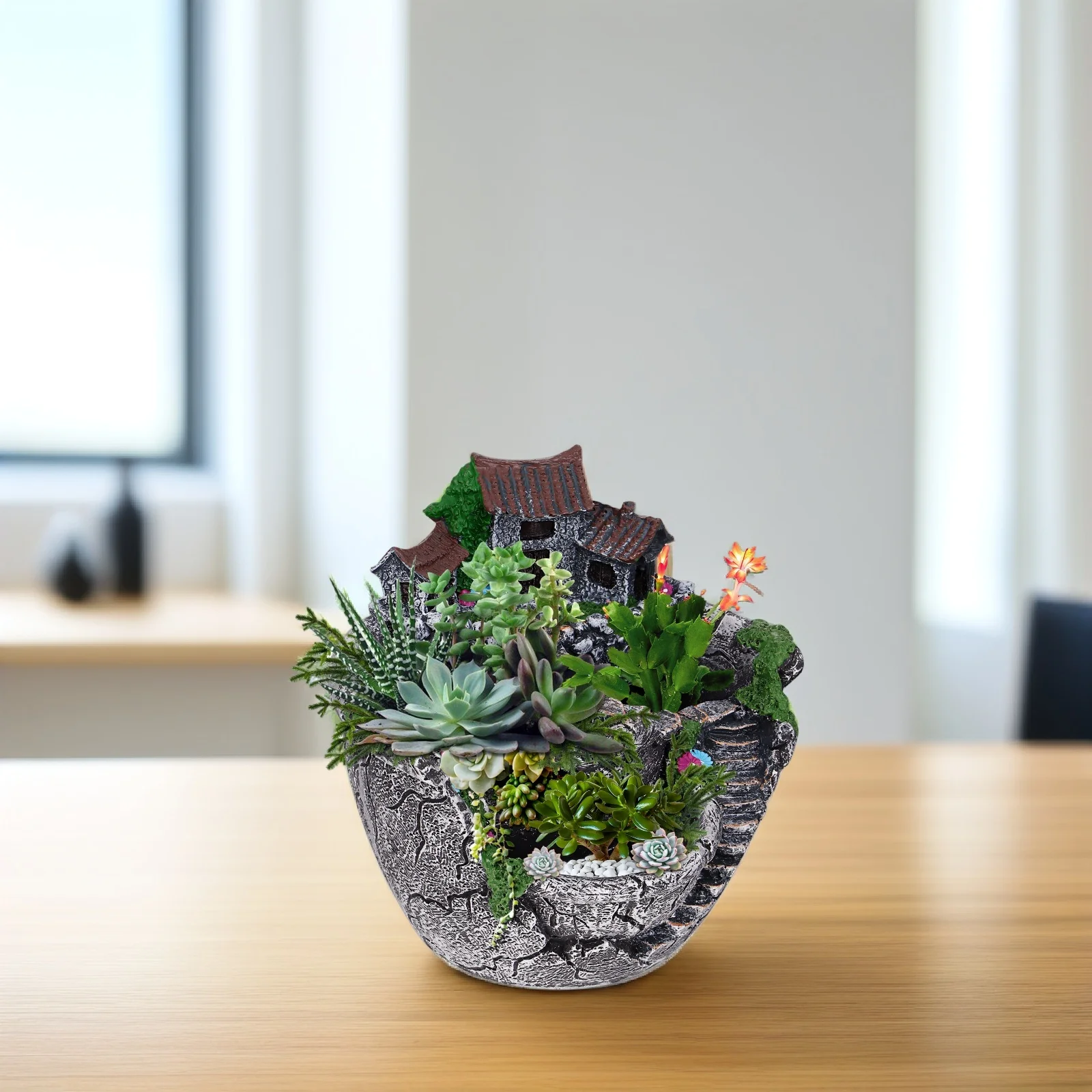 

Creative Flowerpot Indoor Plants Pots Decorative Garden Planter Succulent Container Desk Balcony Office Stylish Unique Gift
