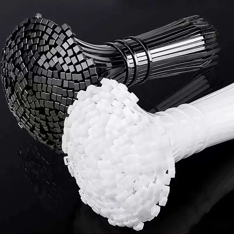 3000/100 قطعة من ربطات كابلات النايلون البلاستيكية القابلة للفصل ذاتية القفل أشرطة ربط حلقة ربطات الأسلاك القابلة لإعادة الاستخدام للمنزل والمكتب