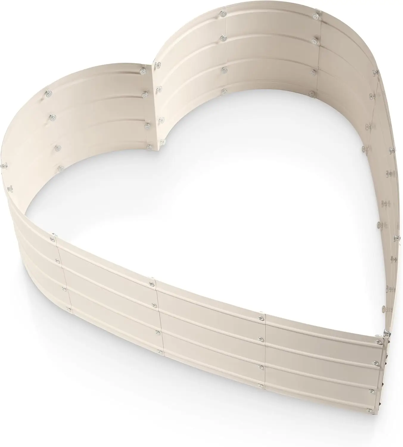 

Оцинкованные приподнятые садовые кровати на открытом воздухе // Поднятые кровати для садоводства, овощей, цветов // Большой металлический садовый ящик (белый)