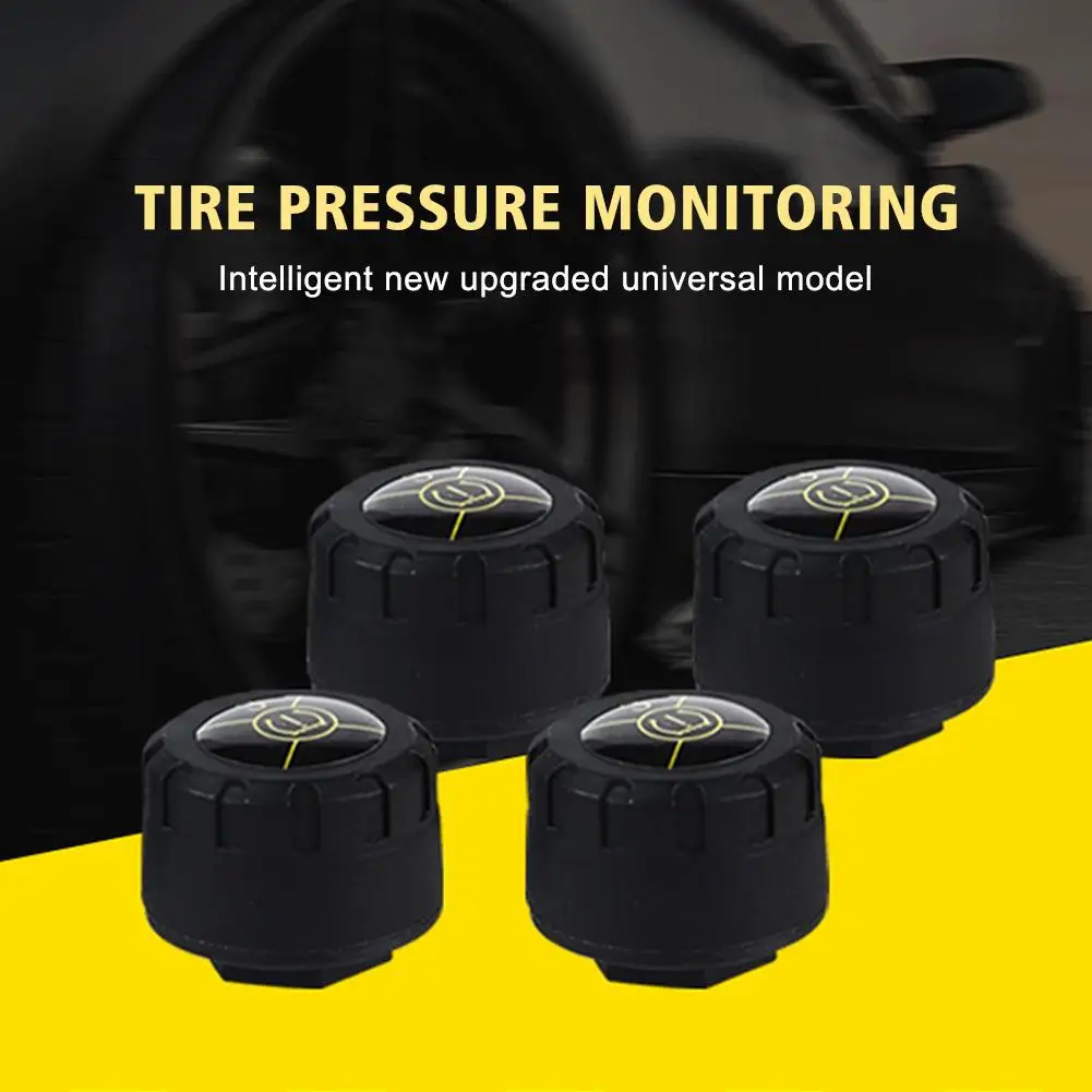 Tire Pressure Monitoring TPMS System Bluetooth External Sensors Real-time Pressure and Temperature Sensor for Android/iOS