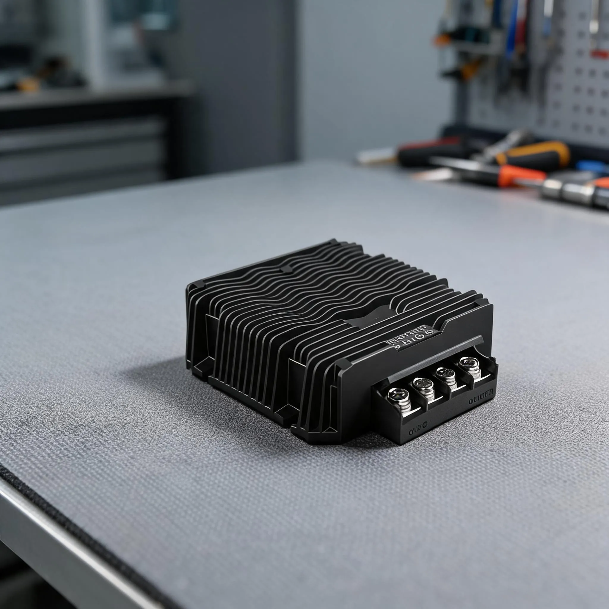 12V to 28V Step-Up Power Module with Terminal Wiring and IP67 Enclosure for Marine Diesel Engine Control Systems