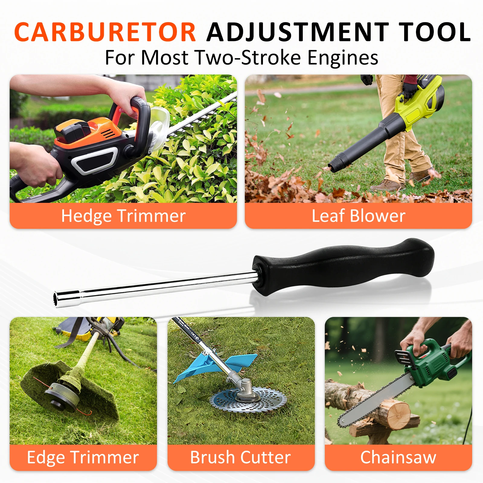 21 Teeth Splined Carburetor Adjustment Tool Screwdriver Lawn Mower Blowers Chainsaw Trimmer Carb Adjustment Tools Screwdriver