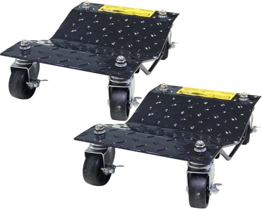 

HPDMC 2 Set 12" Auto Dolly Car Dolly Skates Wheel Tire Vehicle Repair Moving Mover For Garage