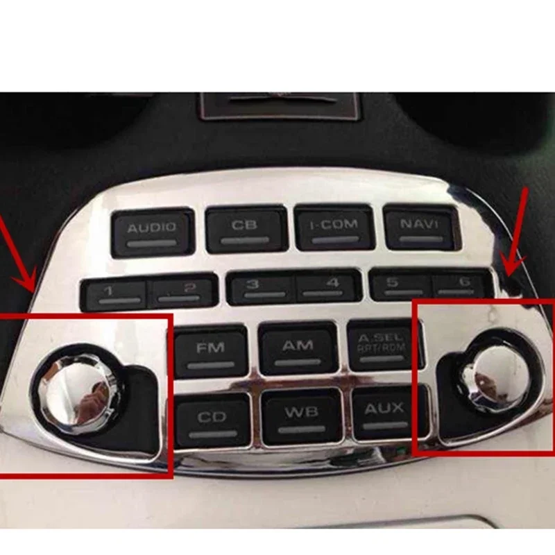 GL1800 Goldwing Moto Radio Accento Pannello di Rivestimento Per para Honda Gold Wing GL1800 2001-2011 Chrome Decorazione Accessor
