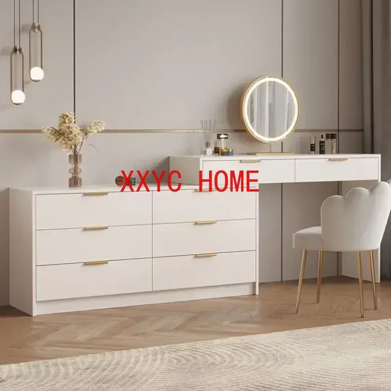 Modern Dresser Makeup Tables Vanity Storage Led Mirror Drawer Makeup Dressing Table Nordic Bedroom Vestidores Luxury Furniture