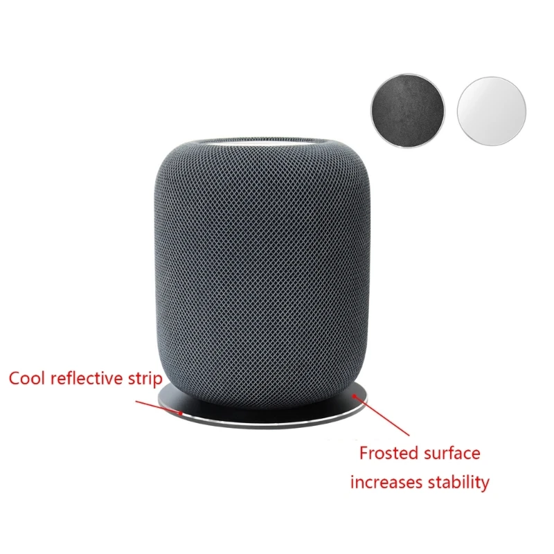 Desktop Pad for HomePod 2 Speaker Stand Round Metal Pads for Desks and Tables Pads 142mm/5.59in Diameter Drop shipping