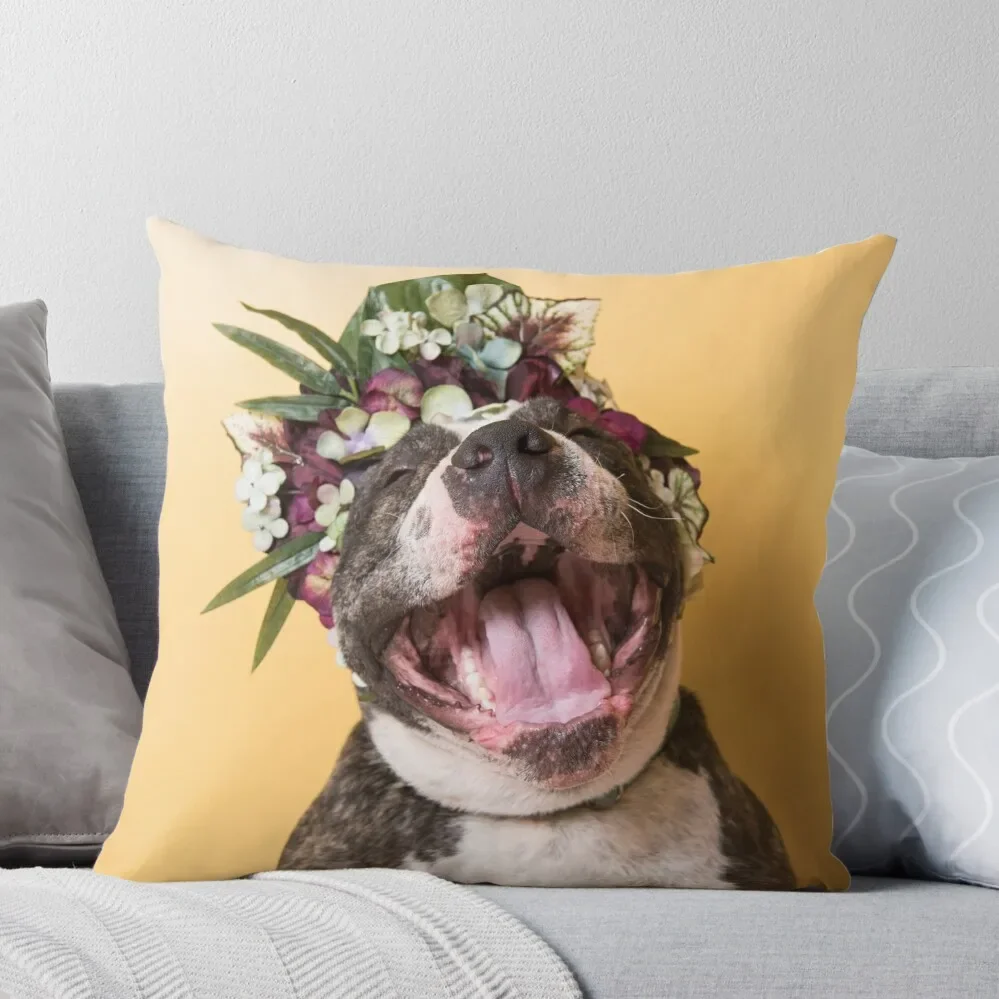 

Flower Power, Luther laughing Throw Pillow Christmas Pillowcase Cusions Cover