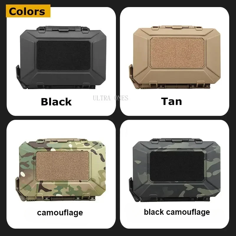 Funda táctica impermeable, fundas protectoras resistentes a impactos con doble esponja, equipo bloqueable a prueba de golpes, caja Molle