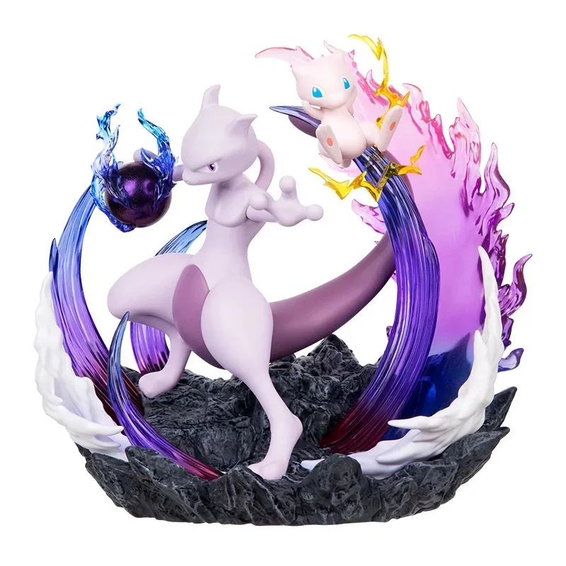 

Pokemon Anime Action Figures Mewtwo And Mew Funism Original Genuine Home Collection Models Ornaments Toy Gift