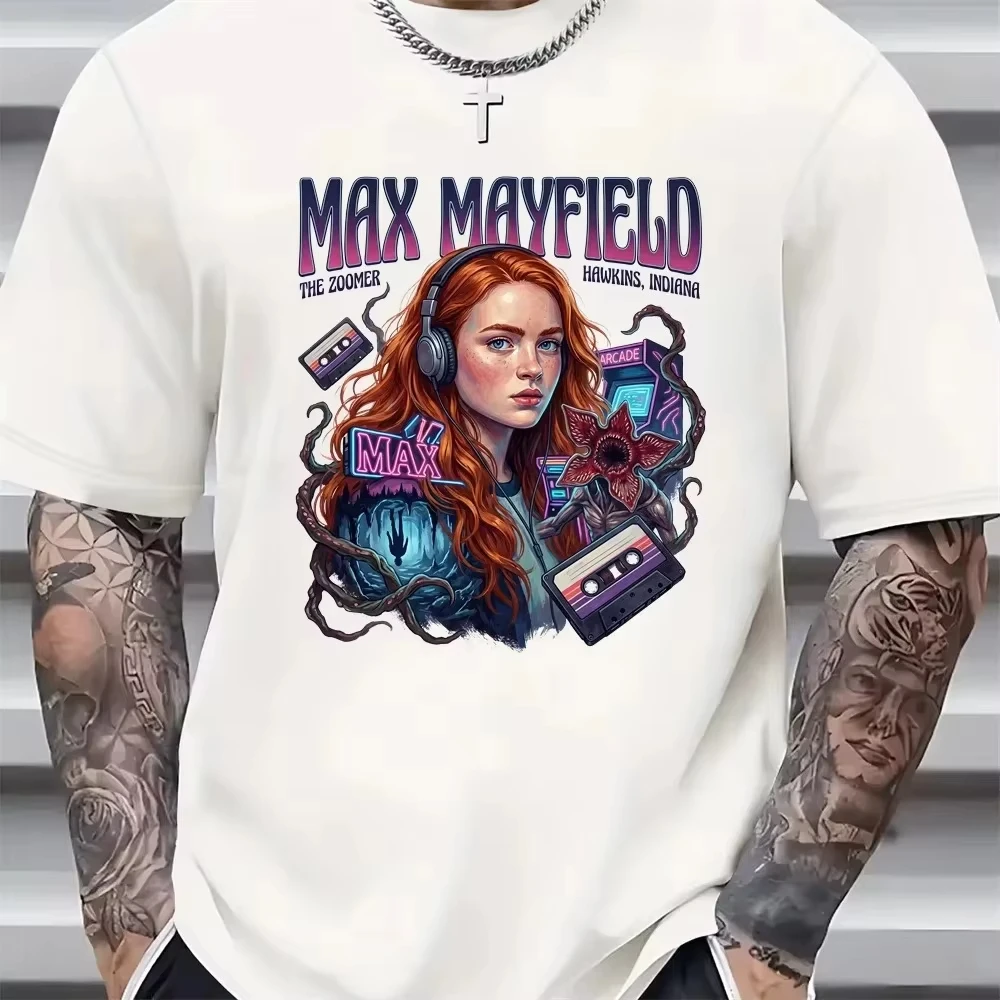 2026 Retro Cassette Tape Art Print T-shirt Unisex Short Sleeve Crew Neck Cotton Fantasy Street Tees