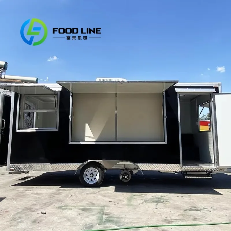 Deep Fryer Trailer French Fry Pizza Cart Sale Coffee Cart Ice Cream Trucks Food Concession Australian Standard Food Cart