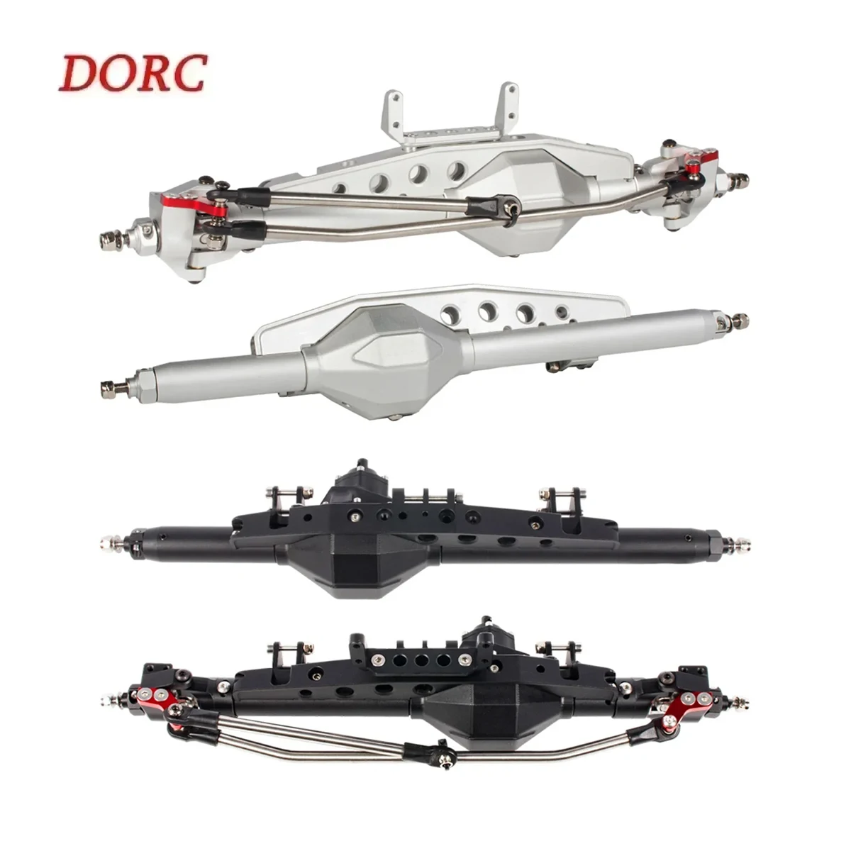 

Aluminum Diamond Front Rear Wraith Axle Set for 1/10 RC Crawler Axial Spawn RR10 Bomber Capra SMT10 Roll Cage Chassis DIY